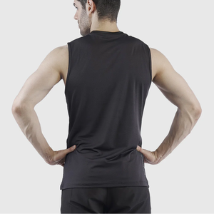 Camiseta sin mangas con estampado personalizado para hombre, chaleco de gimnasio de sublimación completa, camiseta sin mangas atlética para hombre, tela antiolor de compresión - Product Image 2