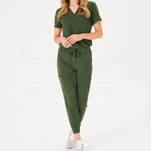 2024 nuevo modelo de enfermería Scrubs Suit mejor precio tela suave médico Scrub Sets - Product Image 1