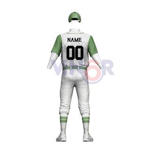 Meilleures ventes Maillot de baseball en polyester personnalisé Uniforme à demi-manches Vêtements de sport de style le plus récent Caractéristique respirante Conception OEM desservie - Product Image 2