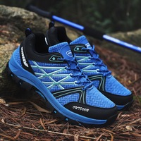 Chaussures de sport respirantes d'extérieur à tige basse en maille Chaussures de montagne Chaussures de randonnée Chaussures de course pour hommes Chaussures de randonnée de haute qualité
