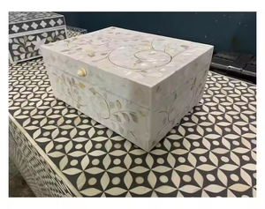 Nouvelle boîte de rangement en incrustation d'os, en bois de manguier massif, boîte décorative pour salon, salle de bain, cuisine, usage domestique, vente en gros de boîtes en os 2025 - Product Image 3