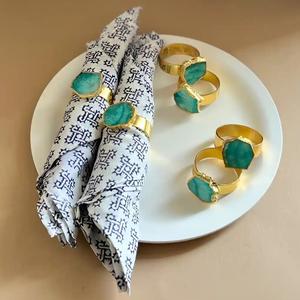 แหวนผ้าเช็ดปากชุบทองเงางามหรูหราผู้ถือผ้าเช็ดปากโลหะที่ทันสมัยหรูหราสำหรับงานแต่งงานรับประทานอาหารโต๊ะตกแต่ง - Product Image 6