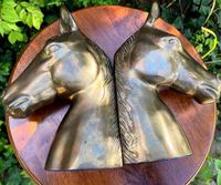 AK Brass Horse Brass Serre-livres en polonais fini Ensemble de 2 au prix de gros pour décor de bureau/décor d'étagère