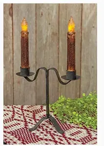 Soporte de vela de hierro forjado de Metal de lujo europeo adorno de mesa de boda para el hogar con uso ligero portavelas de Navidad DISEÑO DE MOLDE - Product Image 2