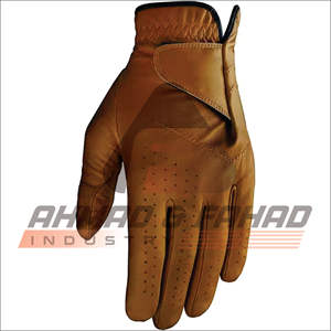 Nouvel arrivage de gants de golf avec logo et couleur personnalisés en cuir véritable gant Cabretta par Ahmad & Fahad Industry - Product Image 5