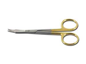 Tijeras Quirúrgicas Dentales de Acero Inoxidable Manual Goldman Fox con Mango Dorado, Instrumentos Médicos de Precisión con Certificación CE - Product Image 3