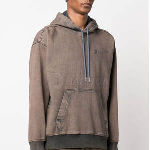 Servicio OEM al por mayor mejor diseño básico lavado ácido sudaderas con capucha ligero color sólido básico lavado ácido sudaderas con capucha - Product Image 3