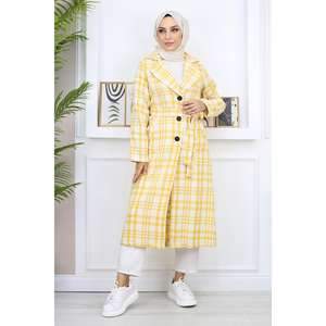 Abrigo de plumón a cuadros para mujer - Product Image 3