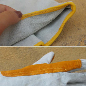 Guantes de trabajo de soldador Guantes de cuero de trabajo de seguridad de aislamiento de alta temperatura de Pakistán Guantes de cuero de vaca de soldadura - Product Image 6