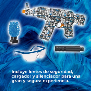 Idrogel AK 47 per pistola giocattolo per ragazzi, giocattolo elettronico morbido in PC e plastica con funzione Splatter Ball, modello M416 e proiettili ad acqua - Product Image 3