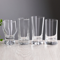 Verre à liqueur à base lourde avec logo personnalisé en gros gobelet de dégustation de whisky Restaurant sans plomb Barware cadeau d'entreprise promotionnel