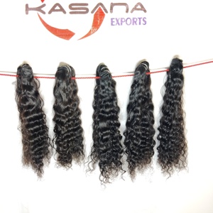 100% vague profonde couleur naturelle cheveux femmes cuticule aligné vague profonde indienne vente en gros fabricants extensions de cheveux humains traités - Product Image 2