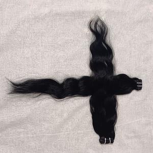 Extensions de Cheveux Humains de 26 Pouces de Longueur Personnalisée Remy de Qualité Indienne Ondes Organiques Vague Naturelle - Product Image 2