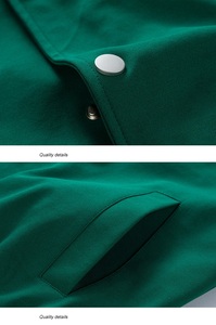 Vestes universitaires de baseball américain unisexes, broderie de lettres en laine de qualité supérieure, style vintage, manches fines en cuir - Product Image 3