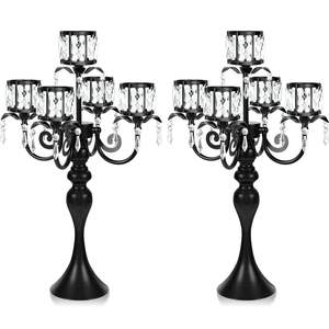 Candélabre en fer noir avec des détails en spirale et un style à trois bras pour une décoration intérieure élégante - Product Image 4