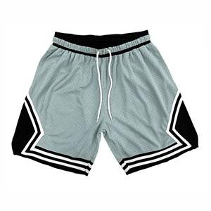 Shorts de basketball pour hommes en coton, taille mi-haute, imprimés personnalisés, double couche de maille, motif uni, longueur genou 5 pouces, style streetwear décontracté d'été - Product Image 1