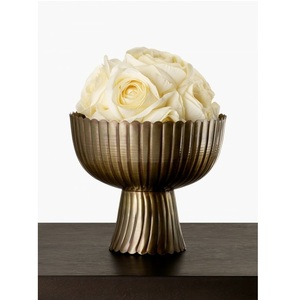 Base de cuenco de flores de Pedestal de Metal hecho a mano moderno y clásico, nuevo diseño personalizable, mesa de boda para el hogar, florero versátil - Product Image 2