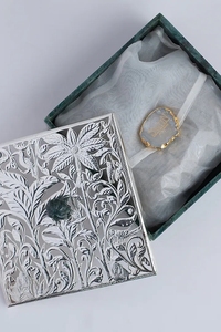 Nouveau produit vente chaude pierre naturelle verte et boîte à écrous carrés en laiton - Product Image 2