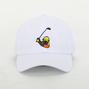 Casquette de baseball sportive à séchage rapide blanche à 6 panneaux de haute qualité personnalisée OEM, logo brodé, casquette de golf pour papa - Product Image 2