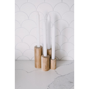 เชิงเทียนไม้รูปทรงโค้งมนที่ทันสมัยสำหรับบ้านโรงแรมและร้านอาหารเชิงเทียนทำจากไม้คุณภาพดีที่สุด - Product Image 6