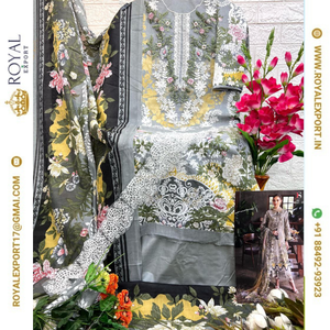 ชุดผ้าฝ้ายออกแบบที่แตกต่างกันสไตล์ปากีสถานพร้อมสวมใส่สำหรับผู้หญิงที่นำเสนอโดยพระราชส่งออก - Product Image 6