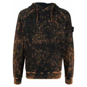 Sweat à capuche streetwear oversize pour homme, en molleton teint uni délavé à l'acide, respirant et écologique, haute qualité, décontracté, hiver, 2 pièces, OEM - Product Image 5