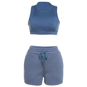 Pantalones cortos atléticos de yoga Chándal y conjuntos para mujeres Conjuntos de yoga Conjunto de ropa de entrenamiento Ropa activa - Product Image 3