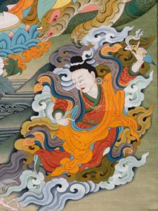 Thangka peint à la main : Guru <span class=keywords><strong>Pema</strong></span> Gyalpo - le Roi du Lotus - Product Image 4