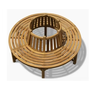 Silla de Restaurante, Material Principal Madera de Teca Antigua Sólida, Diseño Circular Elegante, Resistente, No se Rompe Fácilmente - Product Image 2