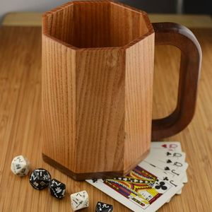 2024 taza de cerveza de madera más vendida jarra de vino taza de café para fiesta boda restaurantes FIESTA DE Navidad con Color Natural - Product Image 1