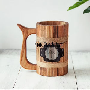 Tasse en bois écologique pour les amateurs de thé Large design naturel léger et durable par Tradebyd - Product Image 3