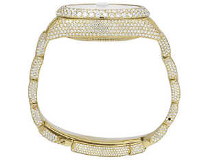 Top marque VVS Moissanite diamant en acier inoxydable automatique mécanique glacé montre-bracelet Hip Hop clouté mode pour hommes cadeaux - Product Image 5