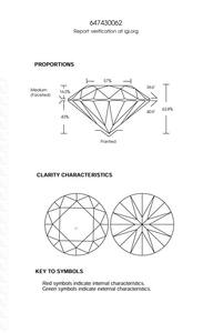 เพชร B2B บริสุทธิ์สำหรับ Gia ได้รับการรับรองจาก Gia เพชรสีขาวหลวมๆ1.07 CT กลม M ธรรมชาติไหลแบบบริสุทธิ์บริสุทธิ์ - Product Image 4