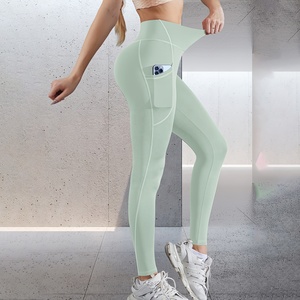 Pantalones de Yoga de Cintura Alta, Leggings de Gimnasio Elásticos, Mallas de Fitness con Control Abdominal, Transpirables para Correr y Entrenar, Ropa Deportiva al por Mayor - Product Image 1