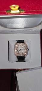 Montre de luxe pour homme, boîtier rectangulaire en acier inoxydable, cadran en cristal, montre glacée, moissanite brillante, mécanique ETA, résistante à l'eau, bracelet - Product Image 3