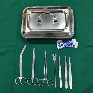 ชุดผ่าตัดขนาดเล็ก14ชิ้นชุดผ่าตัดปฐมพยาบาลขนาดเล็กได้รับการรับรอง CE เครื่องมือผ่าตัดทำจากสเตนเลสเกรดทางการแพทย์ - Product Image 5