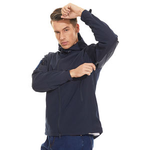 Veste Softshell d'hiver décontractée en coton pour hommes, bombardier à capuche en toile pour le travail au quotidien, vêtements de travail extensibles d'usine, vente en gros - Product Image 3