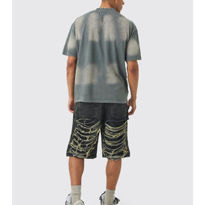 Camisetas Vintage de la mejor calidad al por mayor, Camiseta de algodón 100% antiarrugas transpirable para hombre, Camiseta holgada estampada - Product Image 5