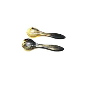 Ensemble de saladiers en corne naturelle de conception nouvelle, écologique, style américain, taille et logo personnalisables, passe au lave-vaisselle, outil de cuisine - Product Image 1