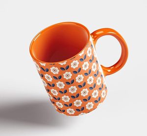 Mug en céramique imprimé à la main avec des motifs tendance, idéal pour offrir en cadeau et pour un usage personnel, mug en céramique écologique réutilisable - Product Image 3