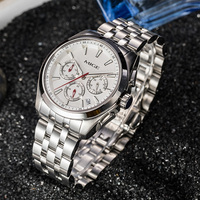 Jam Tangan Pria Mewah Eksekutif Custom Pabrik 40MM Quartz Movement VK63 Kaca Safir Baja Tahan Karat 316L Tahan Air