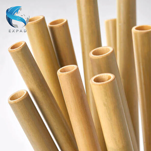 หลอดไม้ไผ่ทำด้วยมือสำหรับการรับประทานอาหารที่ไม่มีขยะ - Product Image 2