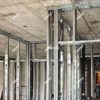 Canal C Galvanizado, Montantes y Rieles Metálicos, Canal de Revestimiento Moderno y Resistente para Tabiques de Paneles de Yeso en Apartamentos, Techos y Estructuras