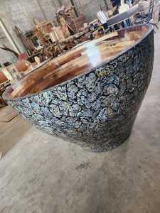 อ่างอาบน้ำไม้ปาร์เก้ลายเปลือกหอยทันสมัย แบบตั้งพื้น เป็นมิตรกับสิ่งแวดล้อม ทนทาน เหมาะสำหรับอพาร์ทเมนต์ ห้องนอน โรงพยาบาล ใช้ภายในอาคาร - Product Image 3