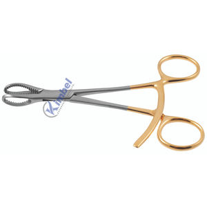 Pince de maintien d'os avec mâchoires ouvertes à cliquet Instruments orthopédiques chirurgicaux vétérinaires en acier inoxydable de 6 pouces - Product Image 1