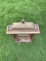 Antique Vintage indien en bois Mandir Home Decor Temple autel sanctuaire pour hindou pour cadeaux de pendaison de crémaillère/cadres de miroir