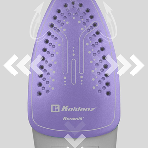 Koblenz Ultra Keramik vapore PKK-340L 1200W ferro elettrico a vapore Cordless portatile Auto-Off per uso domestico colore viola - Product Image 1