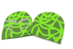 Wholesale 100% Acrylic Jacquard Knitted <b>Beanie</b> <b>Hat</b> Custom Winter <b>Wool</b> Toques with Hand Embroidery Contrast Color Travel <b>Beanie</b> - Product Image 5