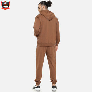 Ensemble de jogging de sport pour hommes avec logo personnalisé Survêtements à capuche à fermeture éclair respirants de haute qualité Survêtements de sport d'hiver de grande taille XL - Product Image 4