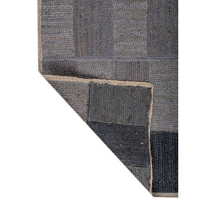 พรมปูพื้น Nomadic Threads รุ่น PDJT-808 สีน้ำเงิน ทอลายแบนจากปอกระเจา ลายคิลิมแบบแพทช์เวิร์ค สำหรับใช้ในบ้าน ทางเข้าบ้าน ห้องโถง ห้องนอน - Product Image 5